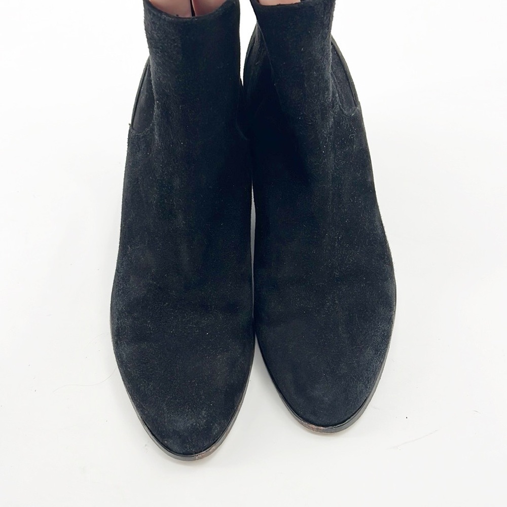 EILEEN Fisher Peer Black Suede Ankle Booties size 7.5 - Picture 7 of 14
